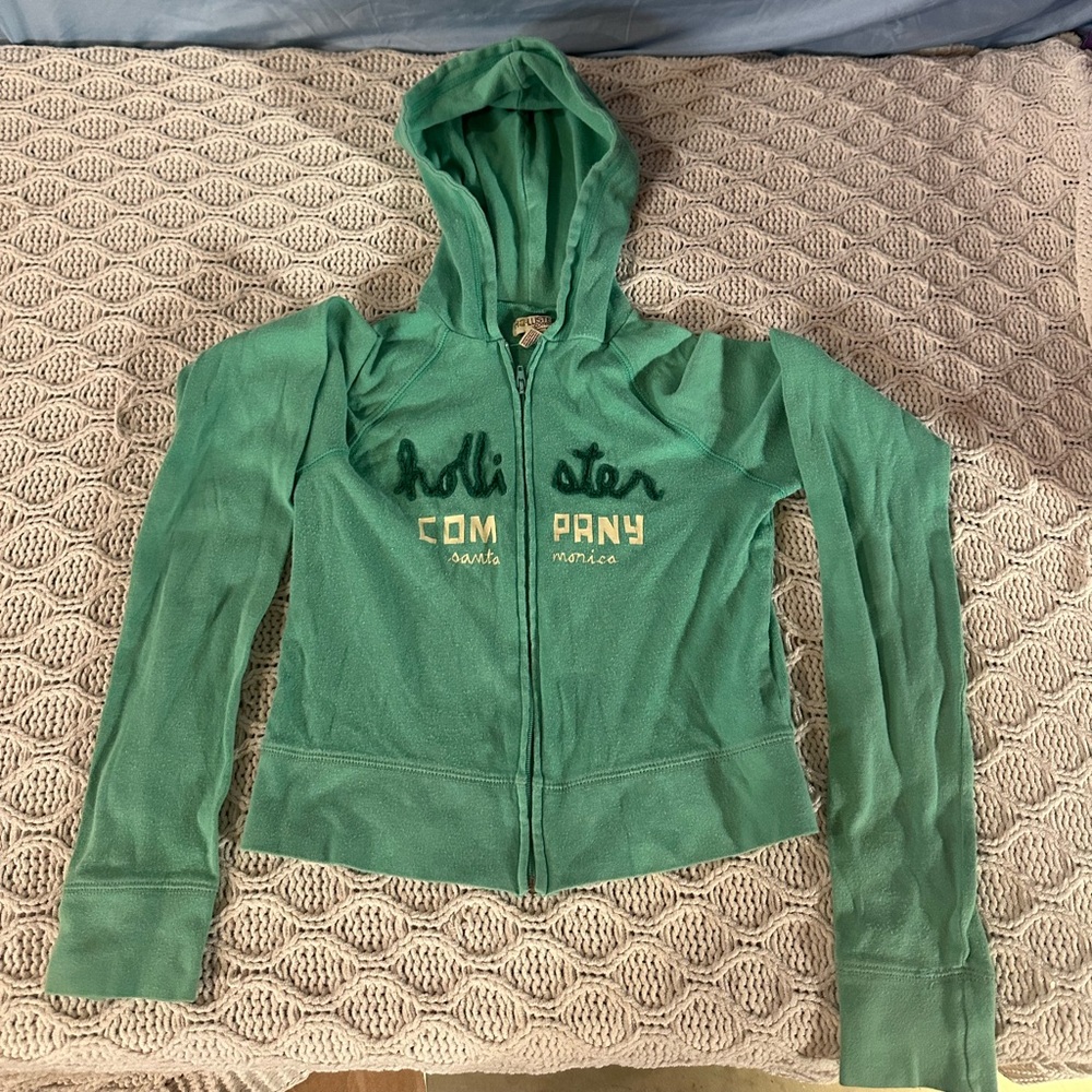 Y2K Hollister Zip-Up Crop Jacket